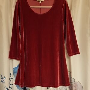 TravelSmith Rich Pink Knit Top